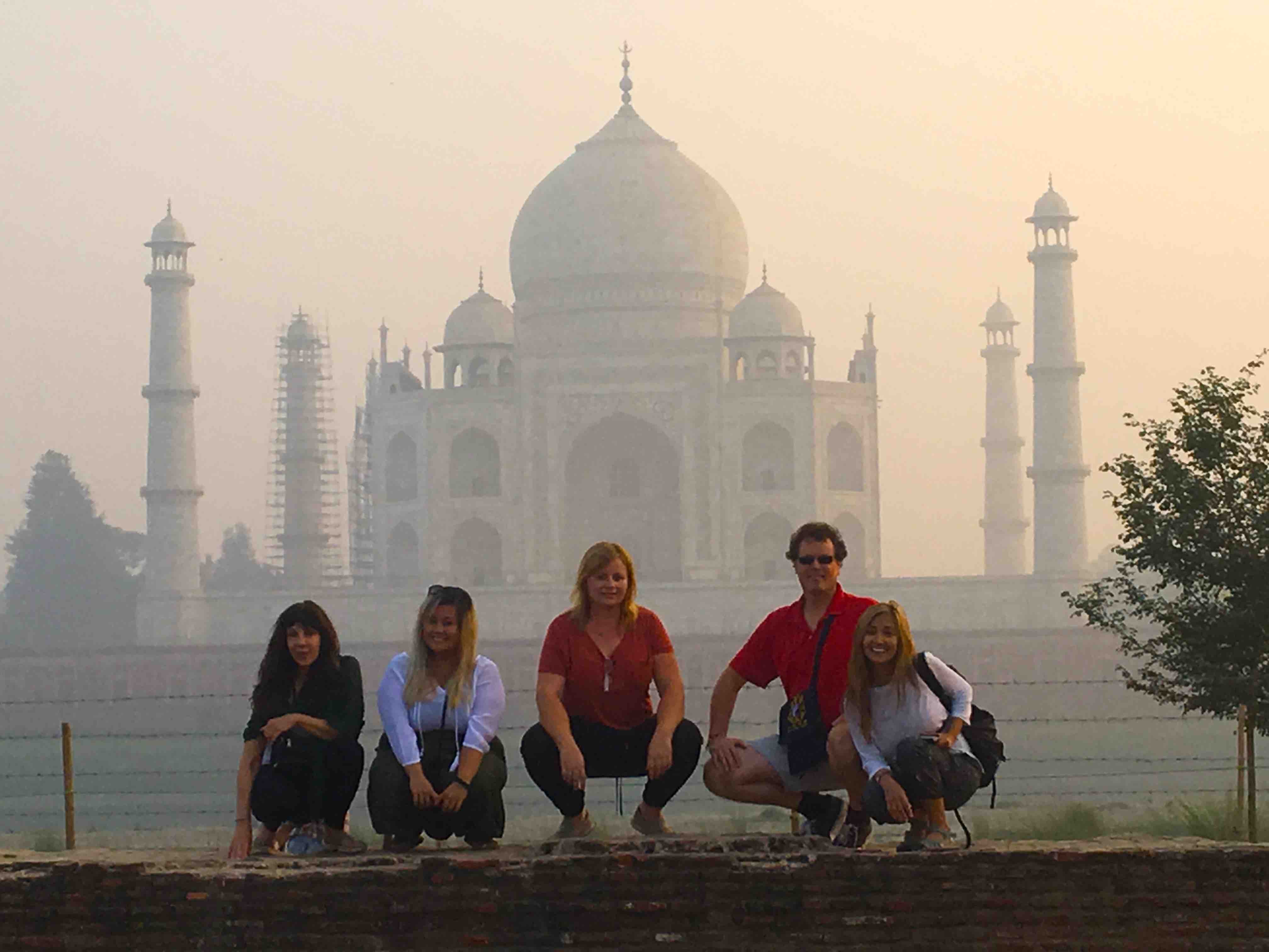 Tao Journeys visiting the backside of the Taj Mahal